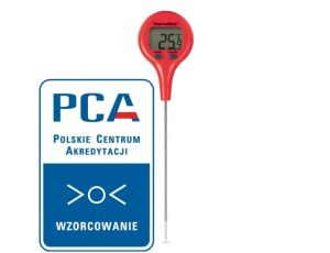 Kieszonkowy termometr wodoodporny ETI ThermaStick ze świadectwem wzorcowania z akredytacją PCA